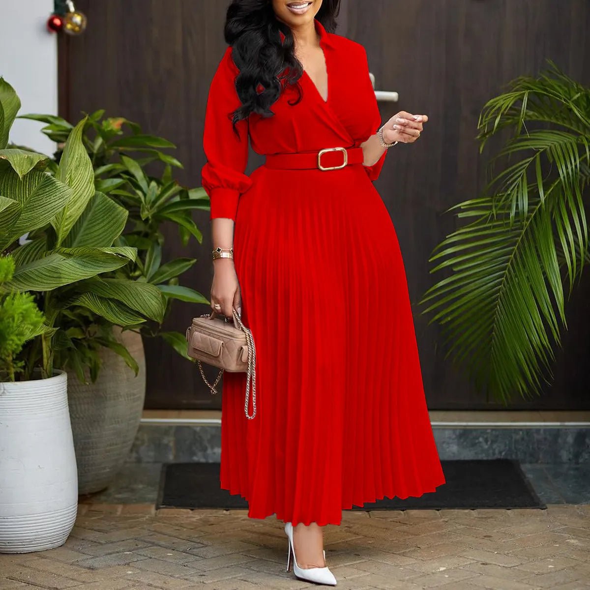 Robe Alamea – Élégance Plissée – T103AD17B - Glow Women